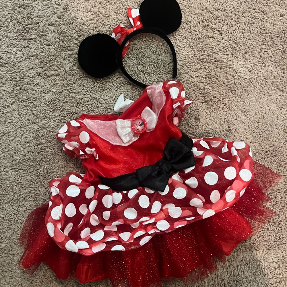 Red Polka Dot Kids Costume with Headband